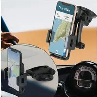 Wicked Chili Smartphone-Halterung Autohalterung für iPhone 16 15 14 13 Pro Mini Max, (1er Set, 1-tlg., 2in1 Halterung für Windschutzscheibe und Armaturenbrett / mit Kabelhal)