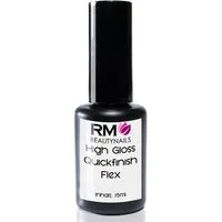 RM Beautynails UV-Gel Quick Finish Flex UV Led Gel HEMA Frei Glanzgel Versiegelung Nails, keine Schwitzschicht, Nageldesign, Finishgel