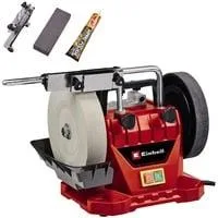 Nass-Schleifer TC-WG 200, Doppelschleifer rot/schwarz, 125 Watt