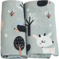 Babymajawelt Spucktuch Baby Moltontücher 2er Set, 70x80 cm - Kuscheltücher ver. Modelle, (Set, 2-tlg), Mehrfach verwendbar, Besonders sanft & Farbenfroh, Limited