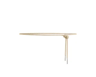 Vanzetti - 3 mm Gürtel platingold glänzend - Gr. - OS