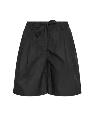 msch copenhagen - Weite High-Waist Shorts schwarz - Gr. - M