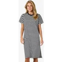 Noisy may Shirtkleid NMEMBER S/S STRIPE MIDI DRESS JRS NOOS