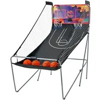 COSTWAY Basketballkorb Arcade-Basketballspiel, inkl. 4 Bällen, klappbar