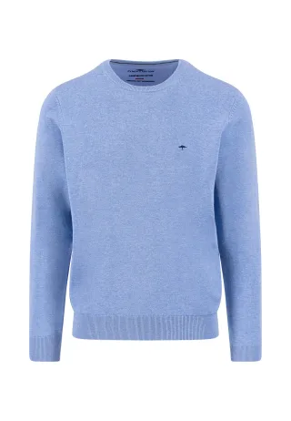 FYNCH-HATTON - O-Neck crystal blue - Gr. - 3XL