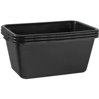 BURI Mörtelkübel 3x Mörtelkasten 65 Liter Mörtelwanne 71x46cm Mörtelkübel extra robust, (3-tlg)