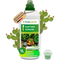 Purgrün Pflanzendünger Kakteendünger, NPK 3+5+7, Kalium, 1 Liter, Flüssigdünger, 1-St., 1 Liter