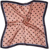 MayTree Seidentuch quadratisch, kleine Punkte 53x53 cm, Nickituch, Bandana, (Stück), 100% Seide
