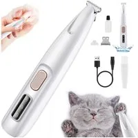 BlingBin Hundeschermaschine Pfotentrimmer für Haustiere mit LED-Licht, Profi Hundetrimmer, 1pcs, Pfotentrimmer für Hunde, Katzen, Pfoten, Gesicht, Körper