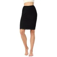 Bellivalini Unterrock Damen kurz aus Viskose BLV50-176 (1-tlg) mit Spitze