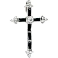 JOBO Kreuzanhänger Anhänger Kreuz, 925 Silber mit Zirkonia
