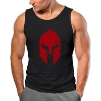 Neverless Tanktop Herren Tank-Top Print Sparta-Helm Aufdruck Gladiator Krieger Warrior mit Print