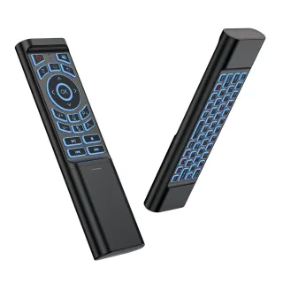 M3 Dual Mode Backlit Air Mouse 2.4G bluetooth 66 Keys 7-Color Backlight IR Learning Wireless Keyboard Remote Control for