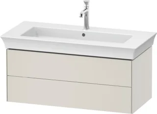 Duravit White Tulip Waschtischunterbau wandhängend Nordic Weiß Seidenmatt 984x458x410 mm - WT4342039 WT434203939