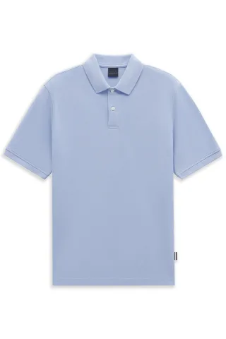 bugatti - Herren Polo 1/2 Arm hellblau - Gr. - L