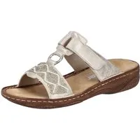 Rieker Pantolette Sommerschuh, Strandschuh, Schlappen, Urlaubschuh mit Klettverschluss