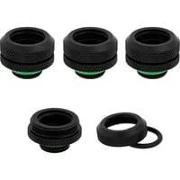 Hydro X Series XF Hardline-Armatur, AD 14 mm, Viererpack, Verbindung schwarz, 4 Stück