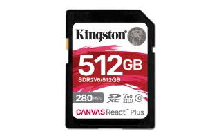 Kingston Canvas React Plus | sdr2v6/512gb | Flash-Speicherkarte