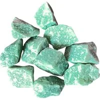 Steinfixx® Edelstein Aventurin grün I farbintensiv I Rohsteine I 300 Gramm, (je ca. 3-4 cm, 1-St., ca. 10 Rohsteine), AAA-Qualität aus Brasilien