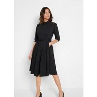 bonprix 2-in-1-Kleid (Set, 2-tlg) für Businessmode, aus Baumwolle, ausgestellte Passform