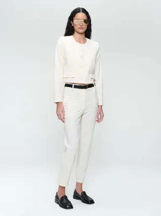 Jane Lushka - Ber strech technical jersey pants light sand - Gr. - XL