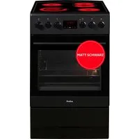 Amica Elektro-Standherd SHC 11503 SM, mit 2-fach-Teleskopauszug, Steam Clean, Komfortables Kochen und Backen mit bequemer Handhabung