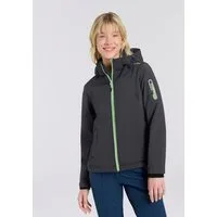 CMP Softshelljacke WOMAN JACKET DET HOOD mit Kapuze, wind- und wasserabweisend