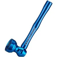 CHAMP HIGH Signalpfeife MINI PFEIFE ALU 8,5cm lang + 5 Sieben Rauchpfeife 83 (Blau), Handpfeife Tabakpfeife Tabak Pipe