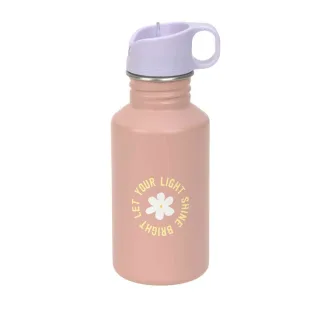Lässig Edelstahl Kinder Trinkflasche 500 ml - Pattern Party, Rosa