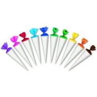 Livepac Office Schultüte Bastel Schultüte / Länge: 35cm / rund / Farbe: weiß mit grünen Krepp