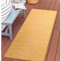 Carpet City Outdoorteppich PALM 2778, rechteckig, Höhe: 5 mm, Läufer, Wetterfest & UV-beständig, für Balkon, Terrasse, Küche, flach