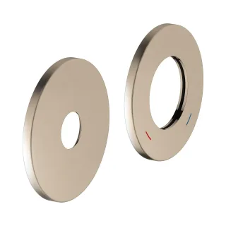 Keuco Rosetten-Set Edition 400 51516, 85 mm, rund Bronze gebürstet, 51516030091 51516030091