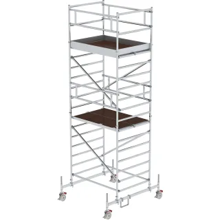 Munk Rollgerüst 1,35 x 1,80 m mit Fahrbalken & Doppel-Plattform - 173436