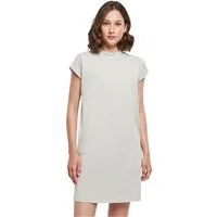 urbandreamz Jerseykleid Damen Kleid überschnittene Schultern Jersey Turn Up Ärmel
