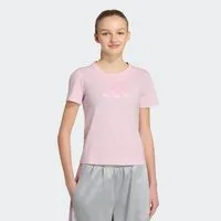 adidas Sportswear T-Shirt JG SATIN TEE für Kinder, mit Rundhalsausschnitt, ohne Verschluss, aus Baumwolle