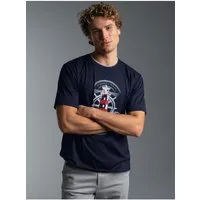 Trigema T-Shirt TRIGEMA T Shirt mit Leuchtturm Motiv (1-tlg)