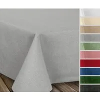 Beautex Tischdecke Fleckenabweisende bügelfreie Tischdecke mit Lotuseffekt, Leinenoptik (1-tlg)