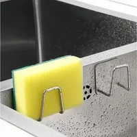 FOUORTUNATE-BEE Klebehaken 10er-Set Edelstahl Schwammhalter für die Spüle, (10-St), Praktische Küchenhelfer für saubere und ordentliche Spüle