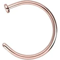 PIERCINGLINE Nasenpiercing Chirurgenstahl Nasenring offen PLATTE (Nasenstecker, 1-tlg)