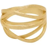 Heideman Fingerring Arcus goldfarben (Ring, 1-tlg., inkl. Geschenkverpackung), Damenring für Frauen