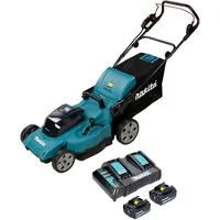 Makita Akkurasenmäher DLM 480 CG2 36 V (2x 18 V) 48 cm 62 l + 2x Akku 6,0 Ah + Ladegerät