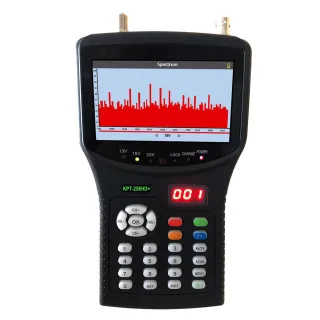 KPT-256HD+ Digital Satellit Finder Meter 4.3" LCD DVB-S2 H.265 Spectrum Analyzer AHD TVI CVI 8MP CCTV Camera Tester Moni