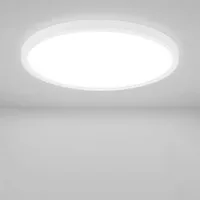Nettlife LED Panel Kaltweiß Deckenleuchte Flach Rund Ø22cm Tageslichtweiß 6500K Panel, LED fest integriert, Kaltweiß, für Flur, Küche, Esszimmer, Wohnzimmer, Schlafzimmer, Kinderzimmer