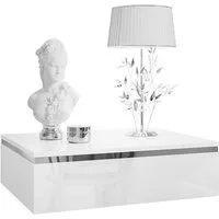Lookway Nachttisch AURORA SILVER Hängender Nachttisch (1x Nachttisch), Breite: 48 cm