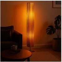 GLOBO LIGHTING Stehlampe, Leuchtmittel nicht inklusive, Stehleuchte Chrom Standleuchte Stehlampe mit Textilschirm und Schalter