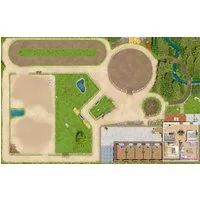 SkippiDoo Kinderteppich Spielteppich Pferde z.B. Schleich® Kinderzimmerteppich Kinderteppich
