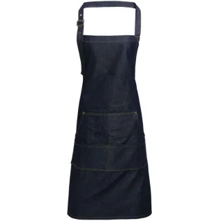 Premier - Latzschürze, Denim (Indigo-Jeansblau)