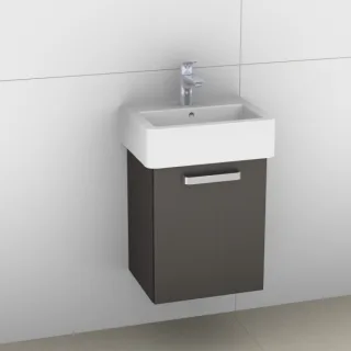 Artiqua 411 Waschtischunterschrank für Vero 070445, Stahlgrau Metallic, 411-WUT-D22-L-7141-88 411-WUT-D22-L-7141-88