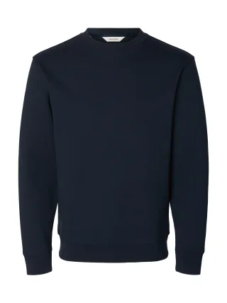 SELECTED MEN - SLMTOM SOFT CREW NECK SWEAT NOOS Sky Captain - Gr. - L