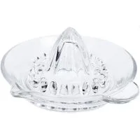 WestCraft Zitruspresse Manuelle Zitronenpresse / Zitruspresse, Glas, 14,5 cm mit Handgriff, mit Ausgießer, ideal zum schnellen Entsaften von Zitrusfrüchten